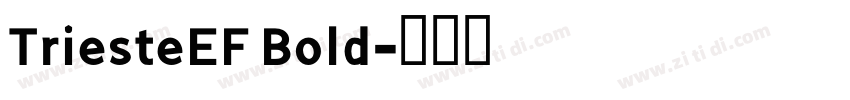TriesteEF Bold字体转换